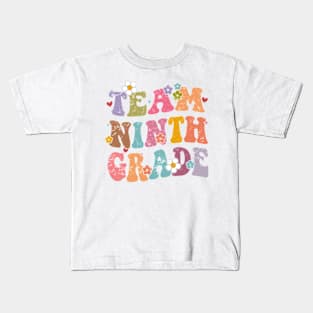 Team Ninth Grade Groovy Back to School Gifts Teacher Student Kids T-Shirt